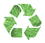 Green recycle graphic.